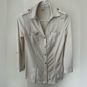 Cache XS Button Down Top